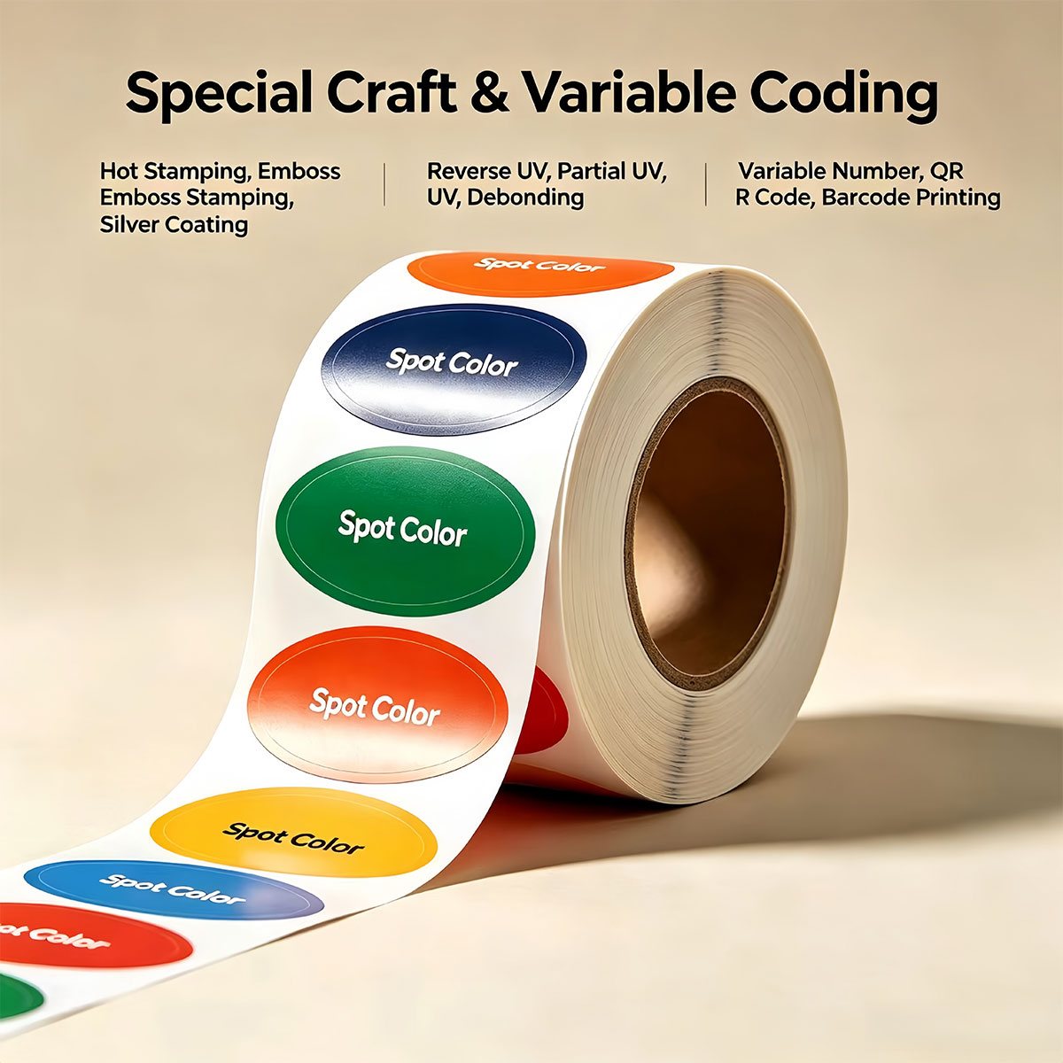 Premium 3D UV Roll Label Matte - Sticker Label Roll ulasan dan harga