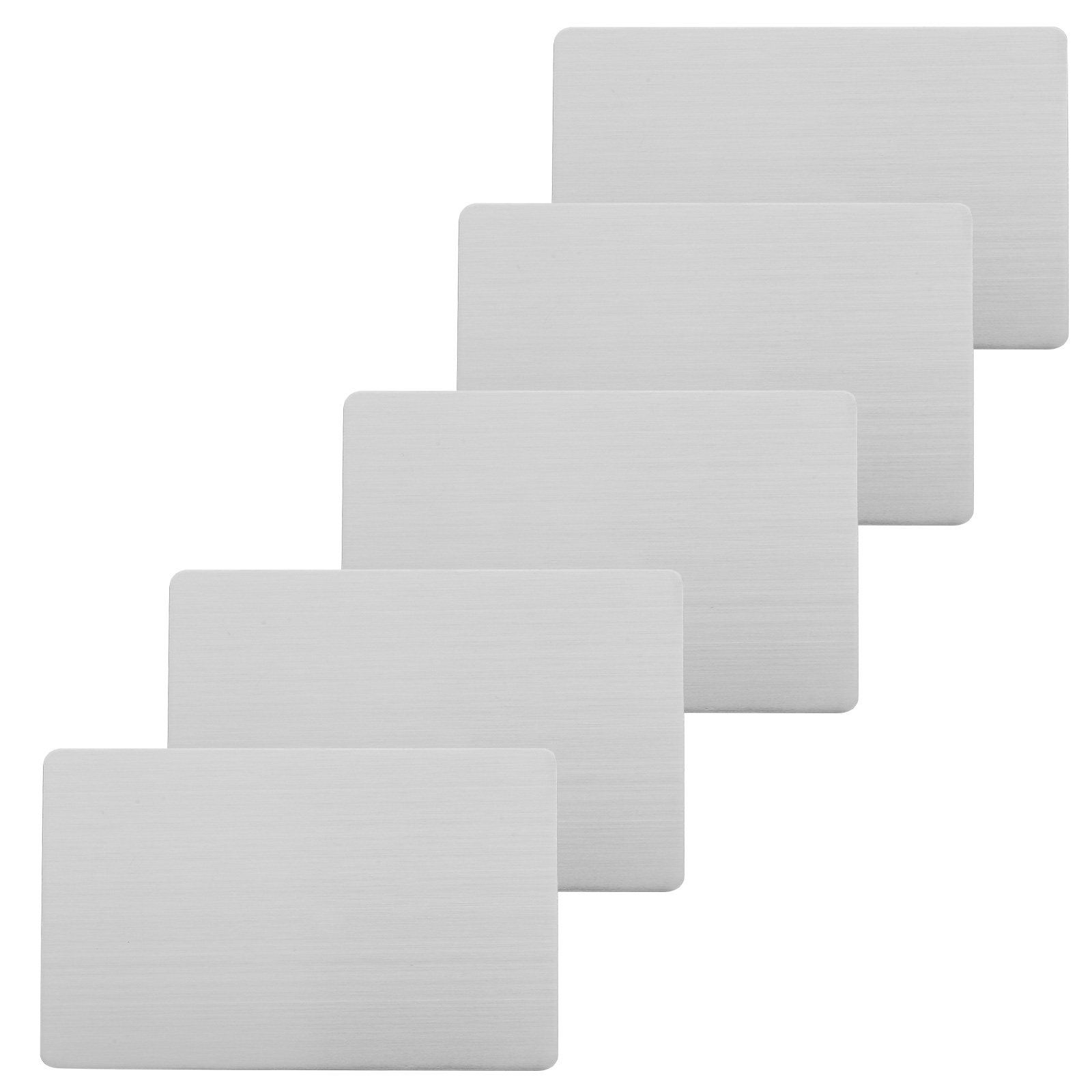 5Pcs Stainless Steel Blank Nam - Desk Name Plate ulasan dan harga