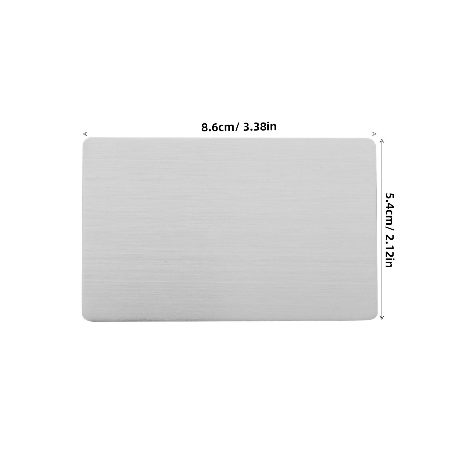 5Pcs Stainless Steel Blank Nam - Desk Name Plate ulasan dan harga